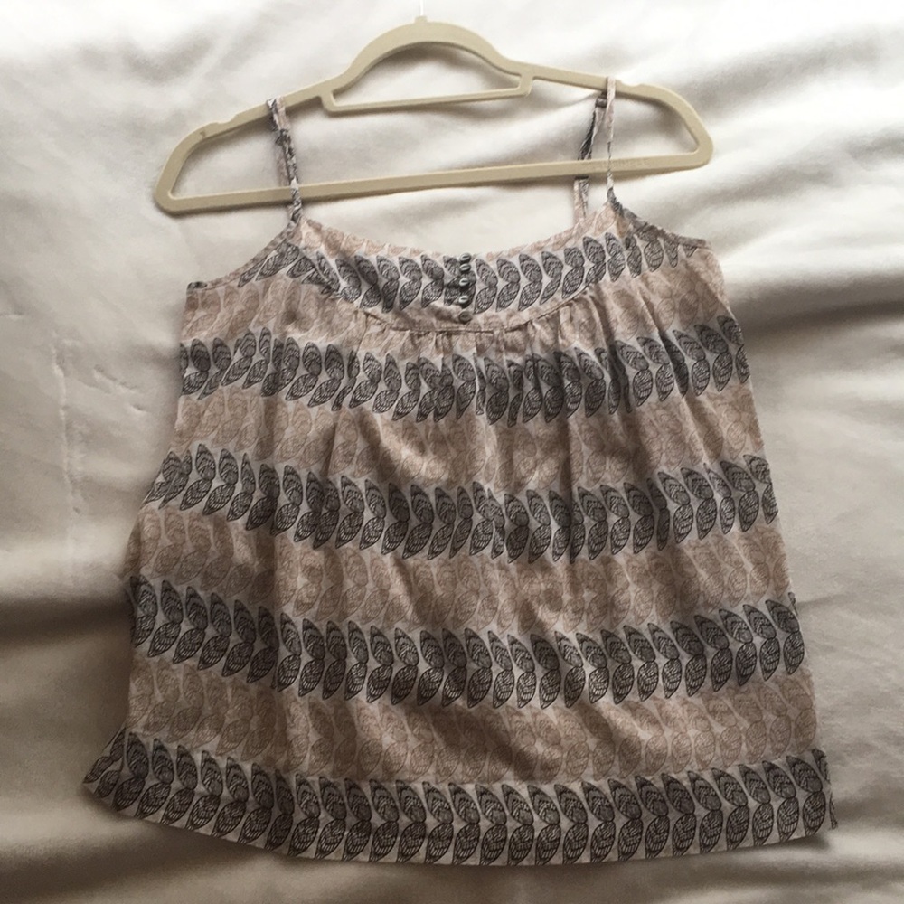 banana republic patterned tank top